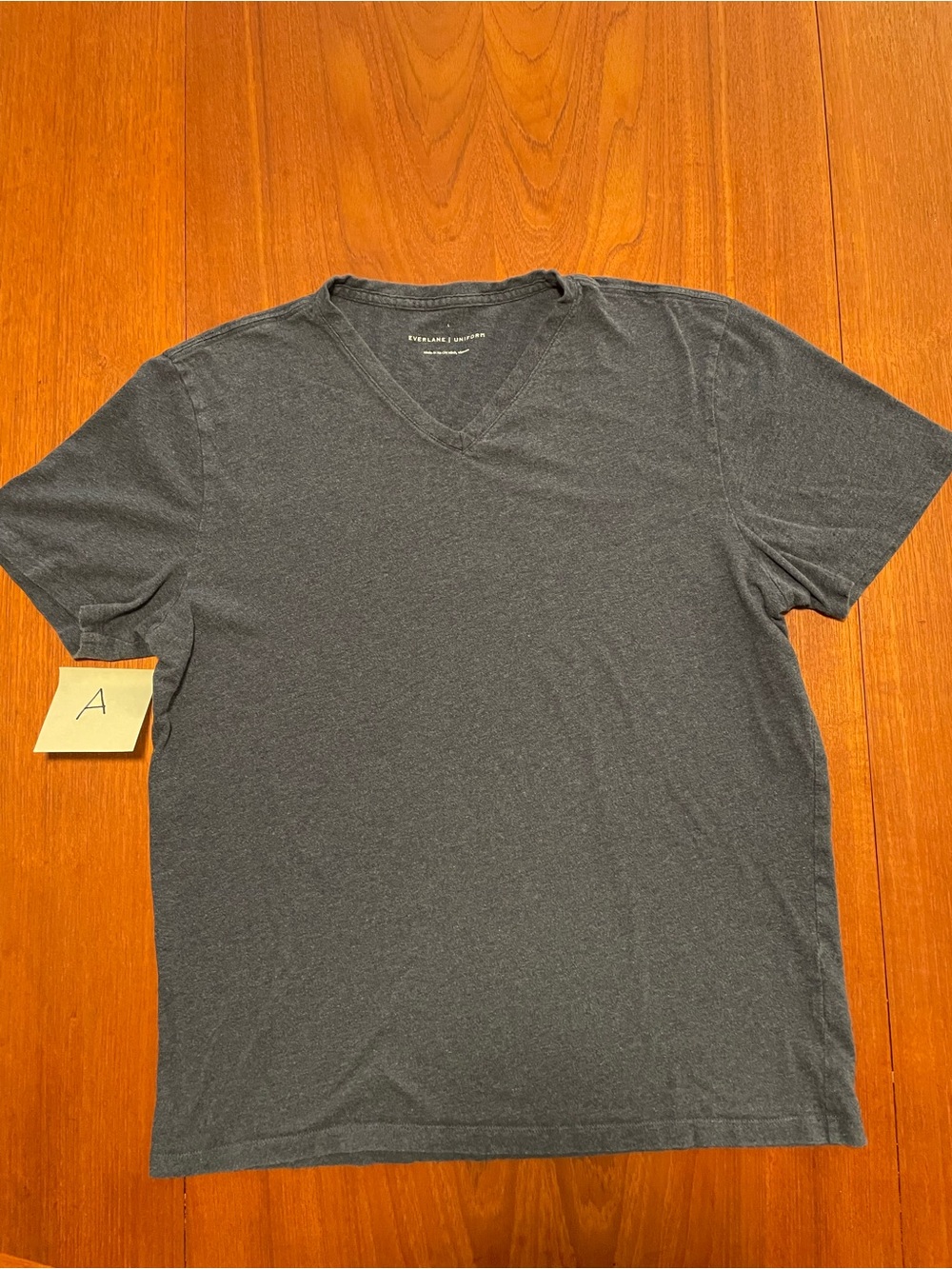 Men's Navy Blue V-Neck Short Sleeve Shirt